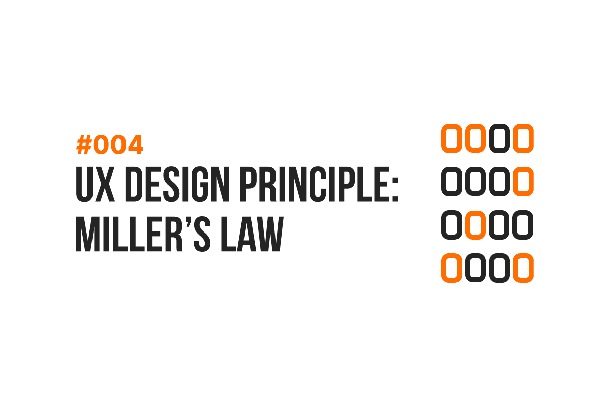UX Design Principle 004 Miller's Law Perpetual Blog